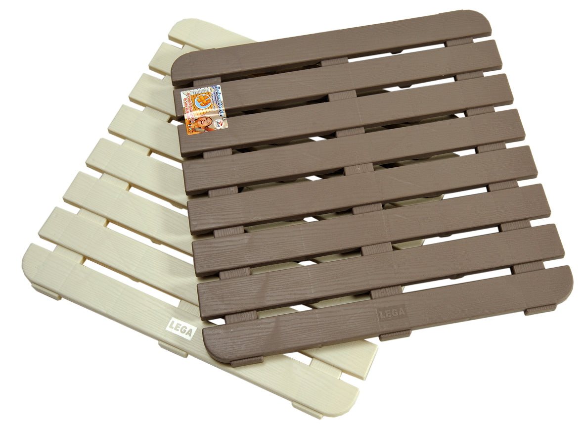 0509 PEDANA DOCCIA CON 16 GOMMINI ANTISCIVOLO COLLO DA 15 PEZZI