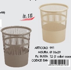 0991 CESTINO GETTACARTE LEGA COOLO DA 12 PEZZI