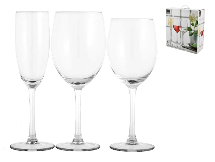 SERVIZIO 18 CALICI VETRO VALERIE