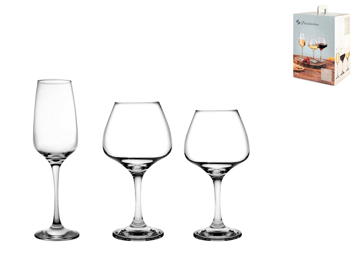 SERVIZIO 18 CALICI VETRO RISUS