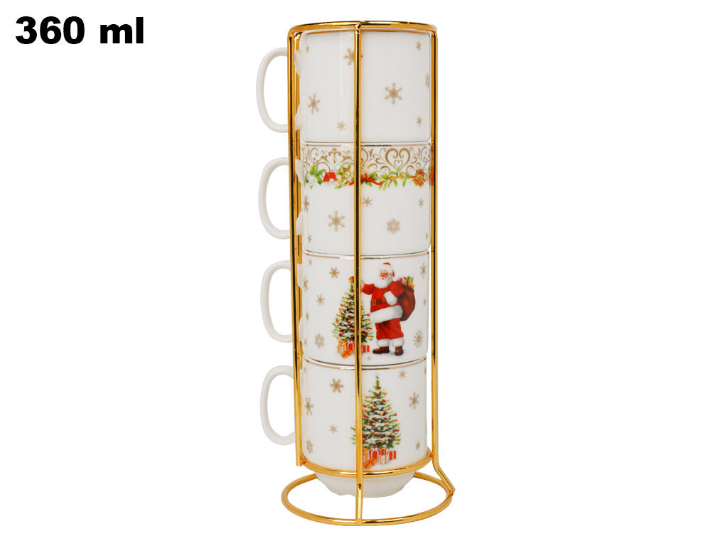 SET 4 TAZZE DECORATIVE NATALIZIE