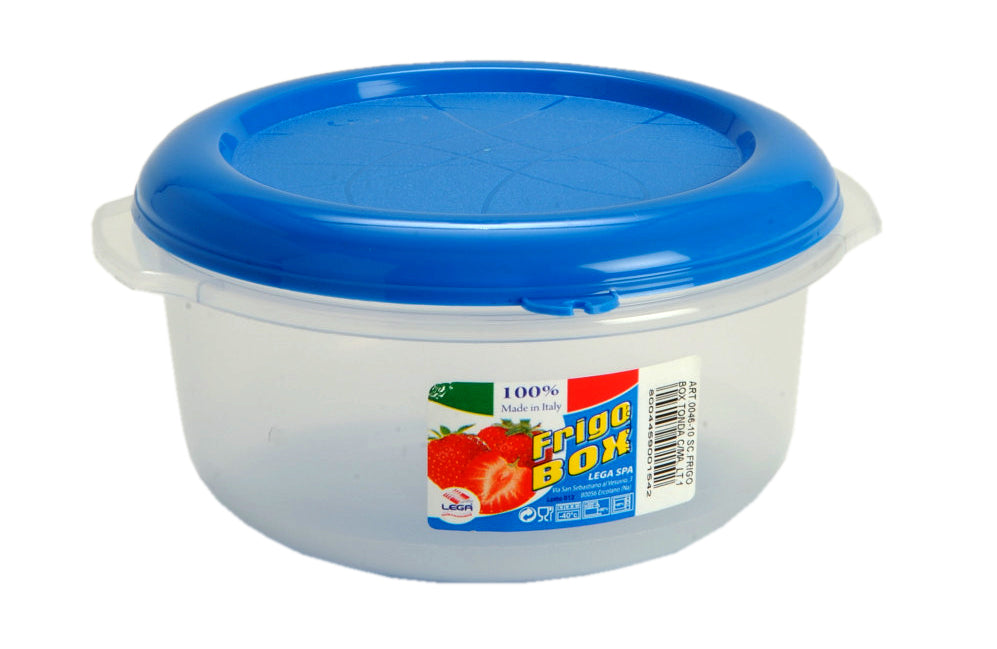 0046/10 FRIGO BOX TONDA CON MANICO LT.1 LEGA COLLO DA 30 PEZZI