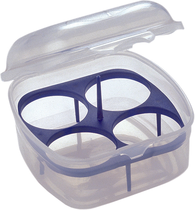 0210PU CONTENITORE CLIK CLAK QUADRATA PORTA 4 UOVA LT.0,48 LEGA COLLO DA 45 PEZZI