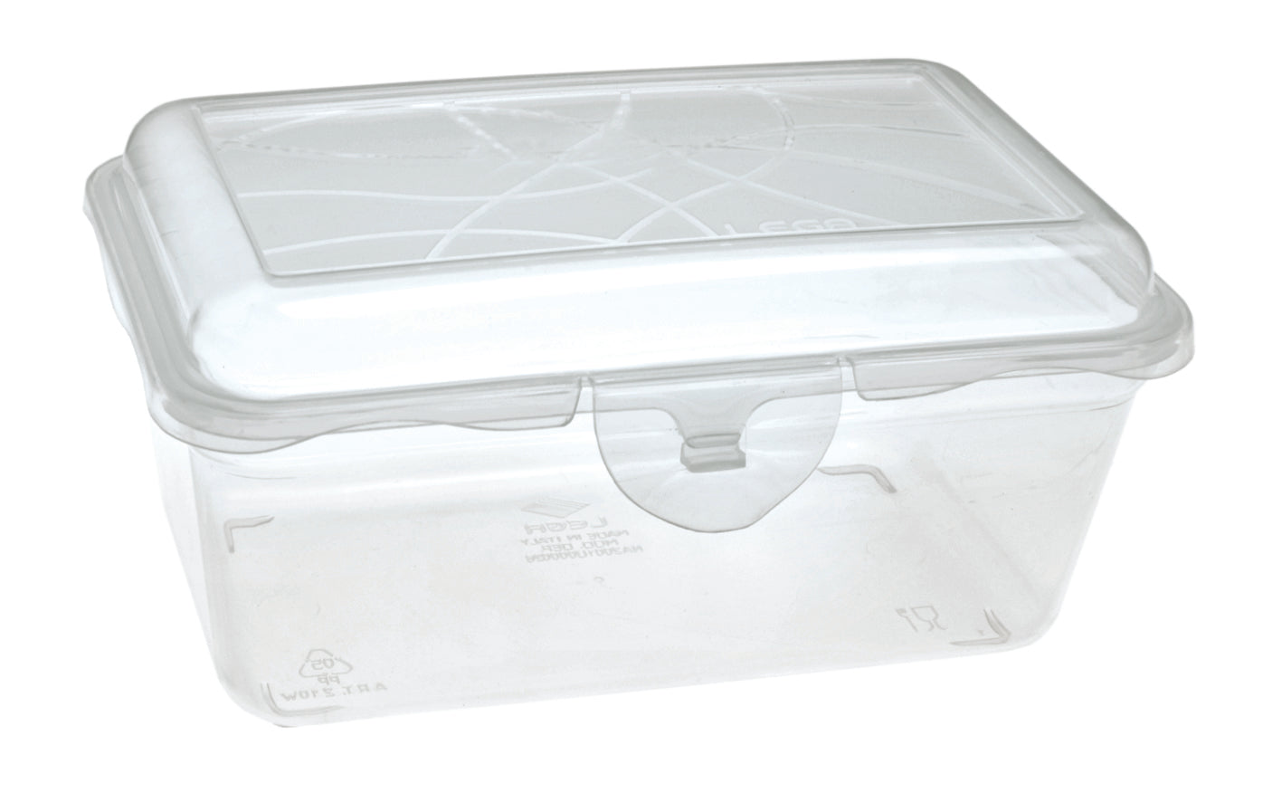 0210W CONTENITORE CLIK CLAK RETTANGOLARE LT.0,55 LEGA COLLO DA 48 PEZZI