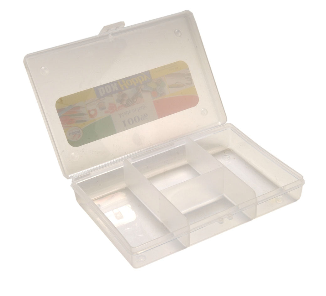 0211P BOX HOBBY 4 SCOMPARTI LEGA COLLO DA 24 PEZZI