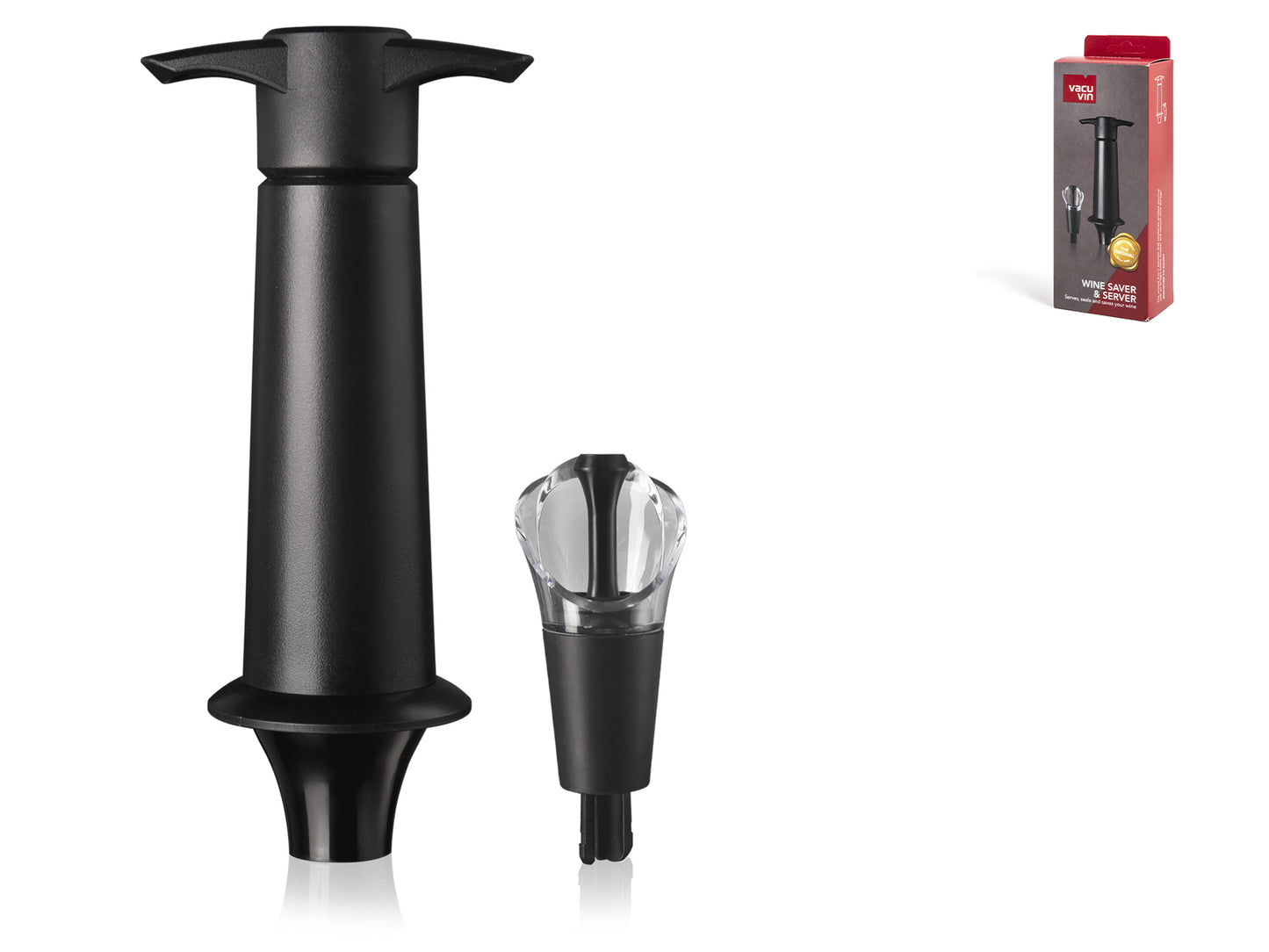 Pompa salvagusto in plastica con tappo versatore.