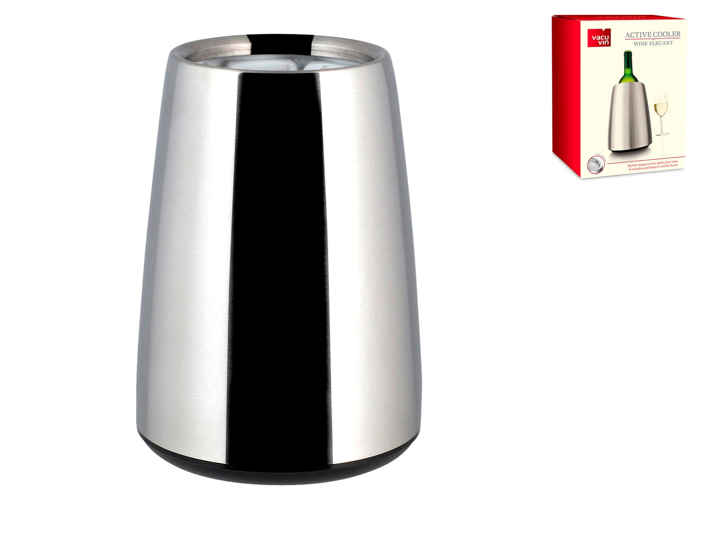 Rinfrescatore rigido Elegant Steel Vacuvin in acciaio inox.