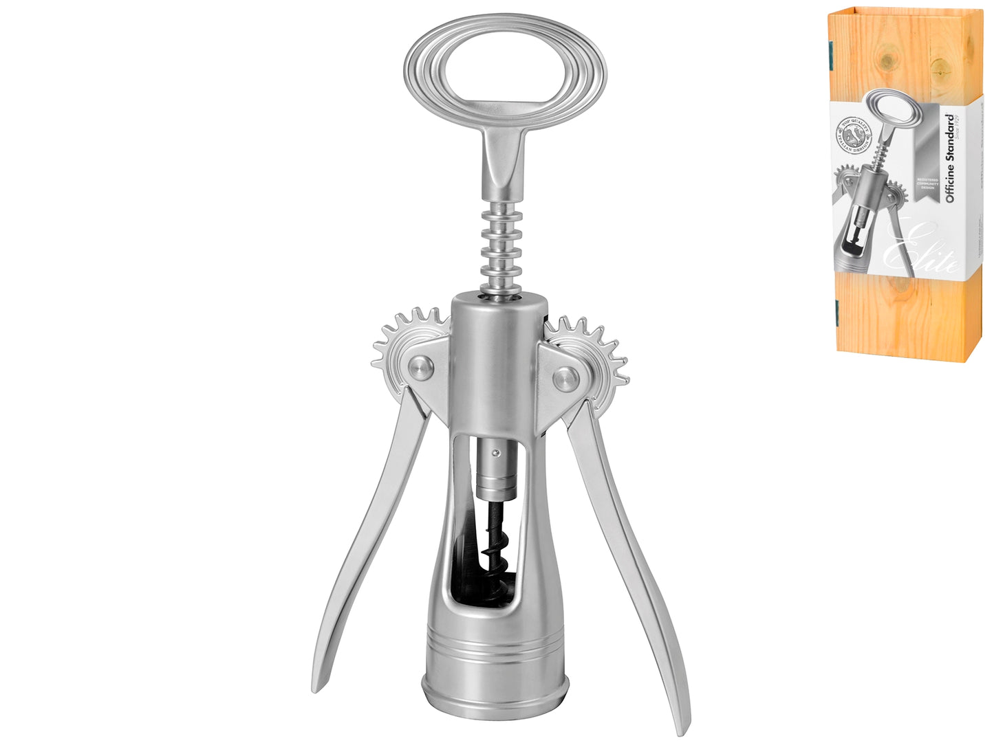 Levatappi con 2 Leve Satinato Elite