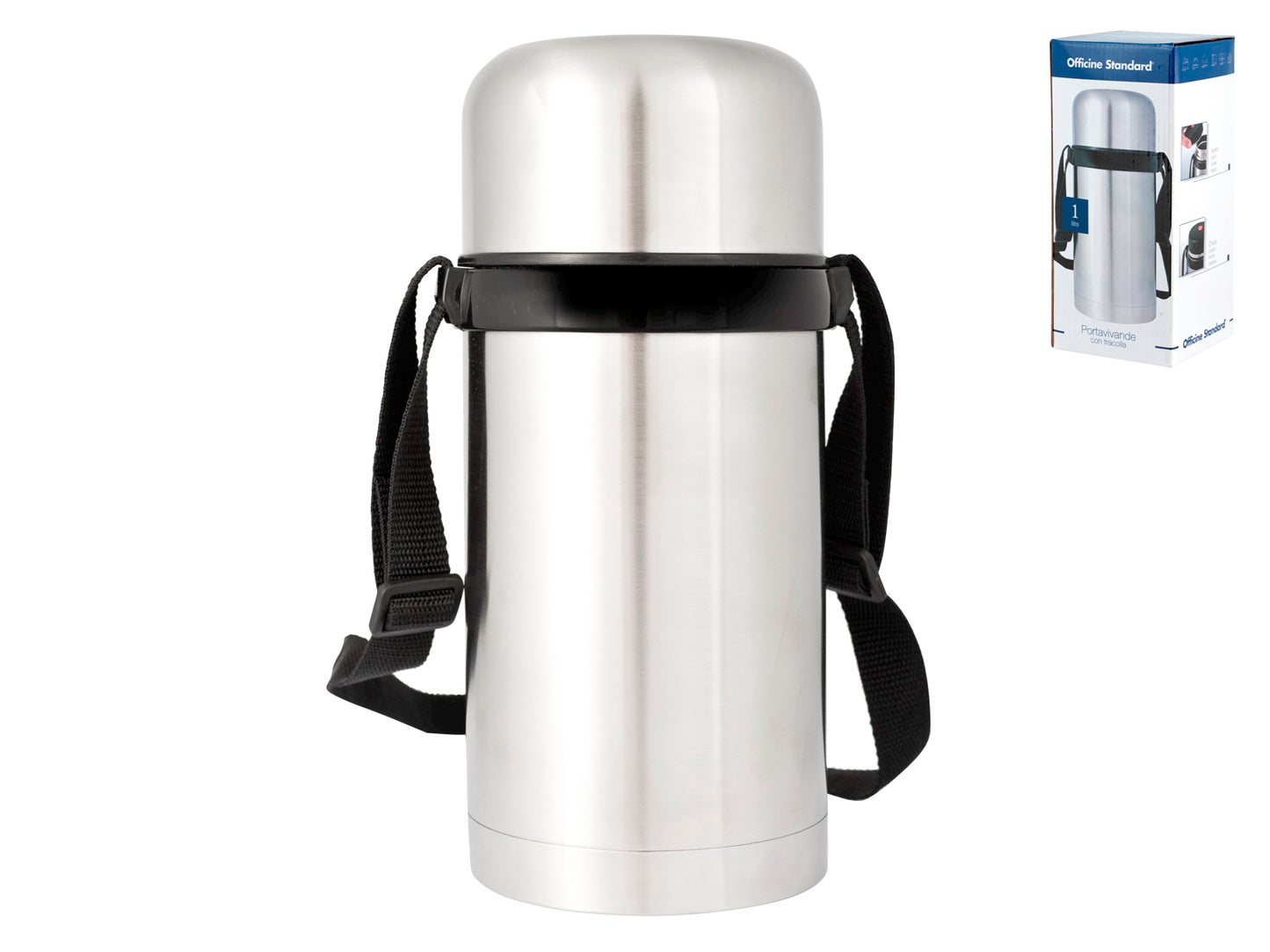 PORTA VIVANDE INOX LT 1 CON TRACOLLA