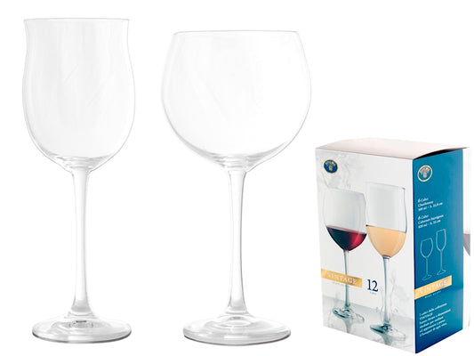 SERVIZIO 12 CALICI VETRO VINTAGE (6+6)