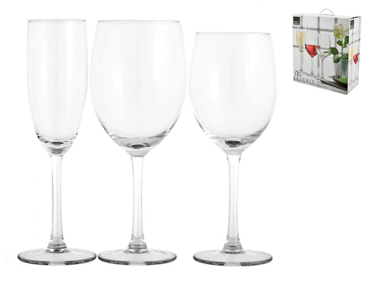 SERVIZIO 18 CALICI VETRO VALERIE