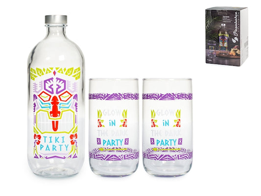 SET 5PEZZI VETRO TIKIPARTY
