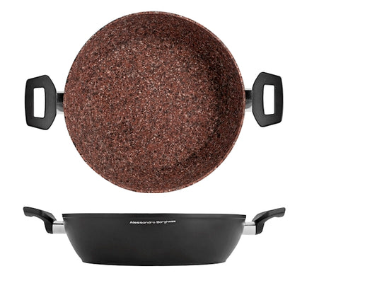 TEGAME ANTIADERENTE GRANIT MARRONE BORGHESE