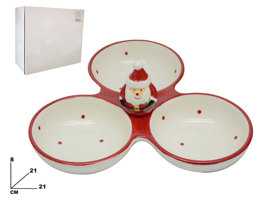PIATTO DA APERITIVO CON BABBO NATALE