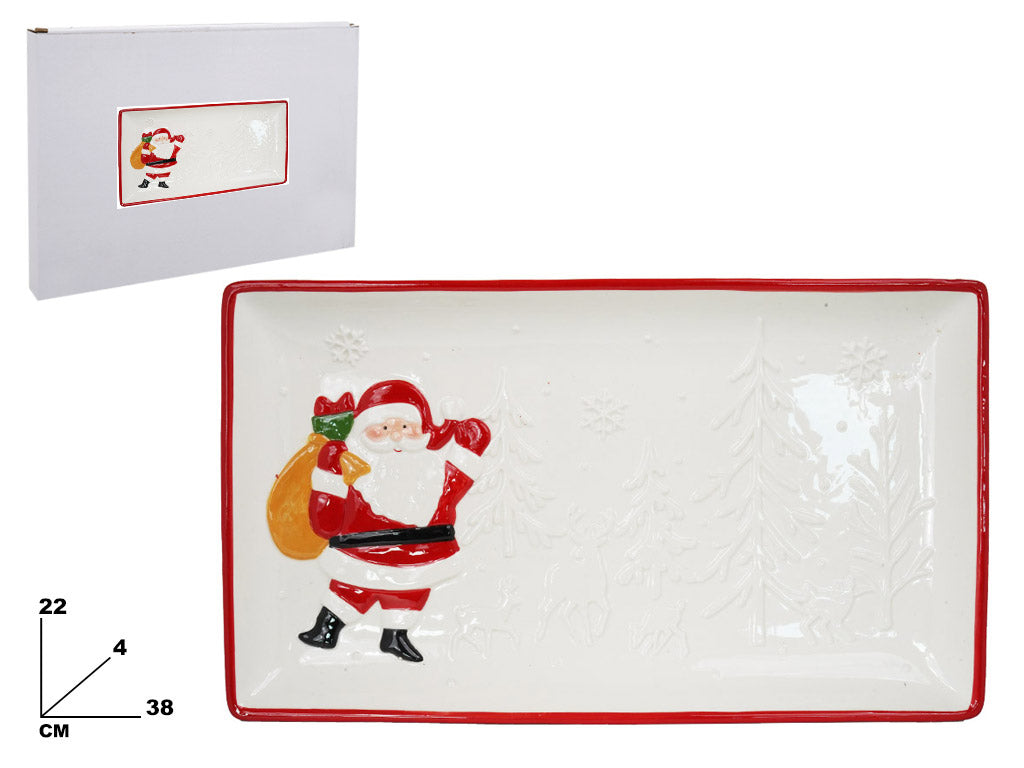 PIATTO RETTANGOLARE DECORATIVO NATALE
