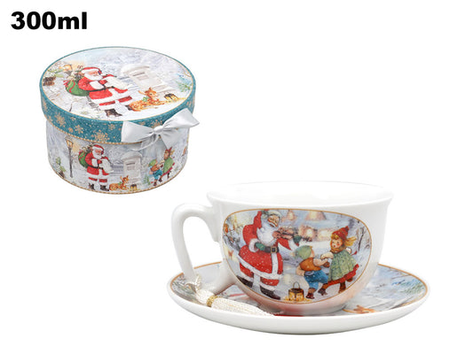 SET TAZZINA E PIATTINO DECORATIVO  NATALE