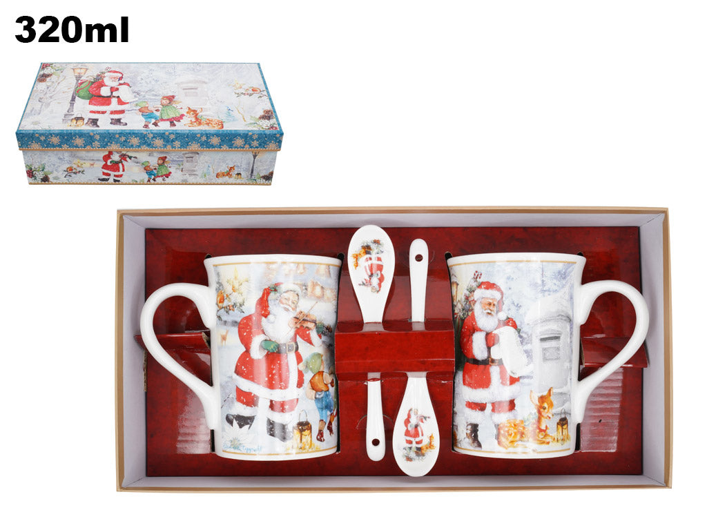 SET DUE TAZZE CON DUE CUCCHIAINI