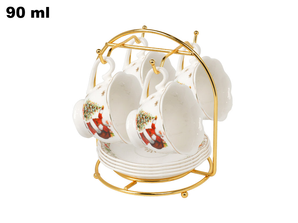 SET 4 TAZZE CON PIATTINI DECORATIVI NATILIZIA