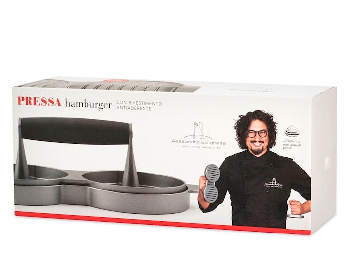 PRESSHAMBURGER ALUMINIO BORGHESE 2 POSTI