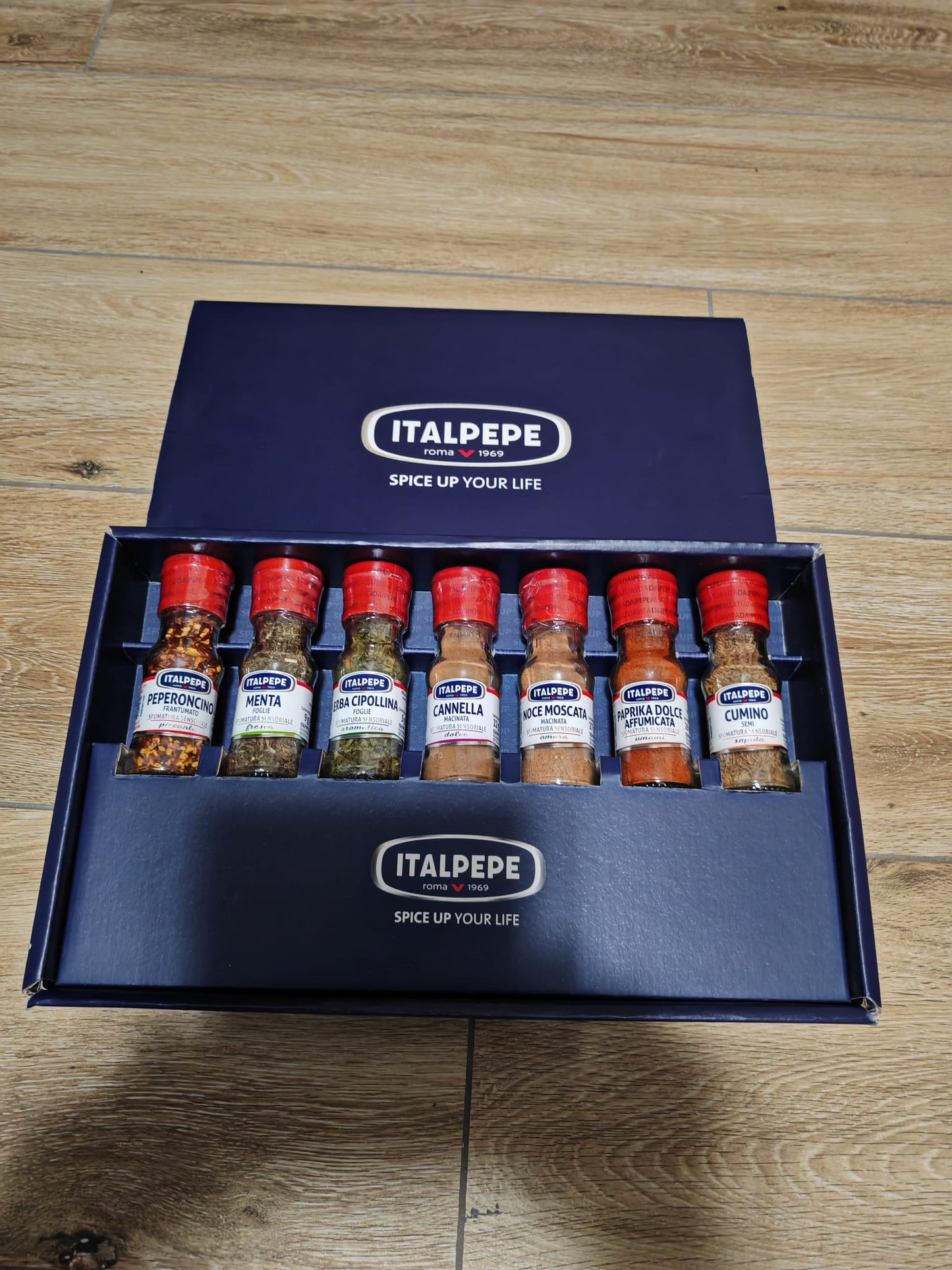 SET 7 PEZZI SPEZIE SPECIALI ITALPEPE IN SCATOLA REGALO