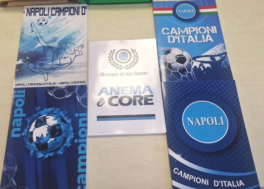 CONFEZIONE 10 MAXI QUADERNI SQUADRA ANEMA E CORE NAPOLI