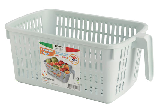 0250  CESTELLO FRIGO CON MANICO LT.3,5  LEGA COLLO DA 12 PEZZI